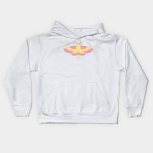 rosy maple moth Kids Hoodie